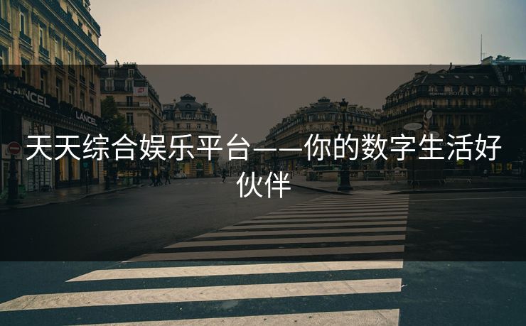 天天综合娱乐平台——你的数字生活好伙伴 天天综合娱乐平台——你的数字生活好伙伴